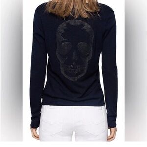 Zadig & Voltaire Navy Skull Sweater